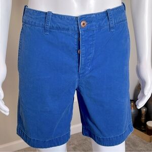 Cobalt Blue 7” Inseam Twill Shorts - 31”